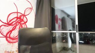 jenny_taborda - Young curly-haired bitch poses in front of the camera in a bodysuit and chatting sweetly