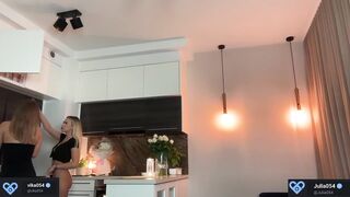 julia_rle - Two bitches sweet-talking and teasing on camera.