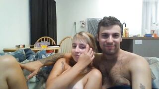popcouple - A couple have a nice chat and tease in front of the camera