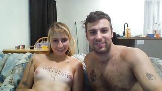 popcouple - A couple have a nice chat and tease in front of the camera