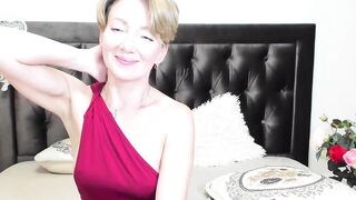 alexandrafix - Charming milf in a beautiful dress chats and teases in front of the camera