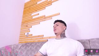 web_gammer_ -The guy sits in front of the camera and shows his big dick