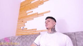 web_gammer_ -The guy sits in front of the camera and shows his big dick