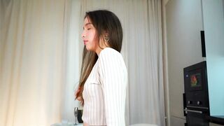 cozynights - A babe in clothes teasing in front of the camera and chatting sweetly on camera