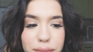 mia__lunaa - Pretty bitch in a see-through top teases in front of the camera
