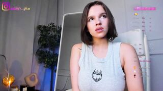 adalyn_glow - A young girl with big tits in clothes is having a nice chat.