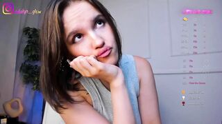 adalyn_glow - A young girl with big tits in clothes is having a nice chat.