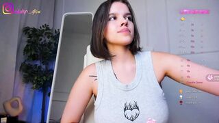 adalyn_glow - A young girl with big tits in clothes is having a nice chat.