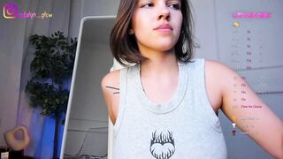 adalyn_glow - A young girl with big tits in clothes is having a nice chat.