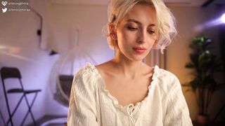 artmosphera - Pretty babe in clothes tease in front of the camera