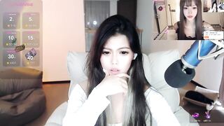 akina520 -Skinny Asian woman with lavens under her knickers dancing in front of the camera