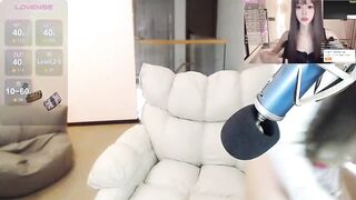 akina520 -Skinny Asian woman with lavens under her knickers dancing in front of the camera