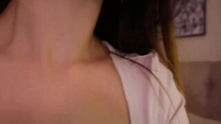 sarasuo - babe in her clothes teasing in front of the camera