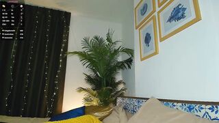 alice_n_wooderland - Young girl shows her big tits and rubs her pussy on the pillow
