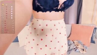 your_desssert - A young girl in front of the camera with her clothes on teases and enjoys lavens in her pussy