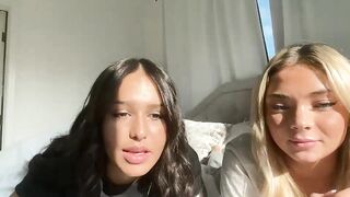 taylorhaven - Two lesbians have a nice conversation and are embarrassed to undress on camera
