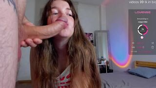 alicekaneky_xx - babe sucks her boyfriend's big dick and has a nice conversation while waiting for him to fuck her