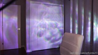 onlyems23 -A young girl on camera teasing and sweet-talking.