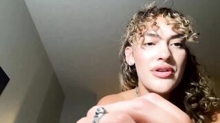 sadittyse7en - The young woman talks cutely and shows her small tits through the fishnet
