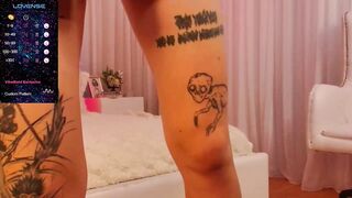 eye_candyx - A young woman with a nice booty teased in front of the camera and her small tits