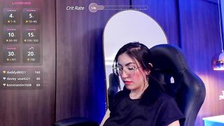 bella__fiore -A little girl with her clothes on sits around chatting and is too shy to undress in front of the camera.