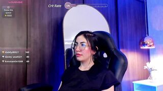 bella__fiore -A little girl with her clothes on sits around chatting and is too shy to undress in front of the camera.