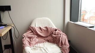 crazyhotrussian -Skinny babe shows her pussy with lavens inside and gets pleasure