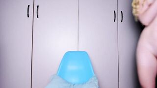 sansarah - lecherous babe with small tits shows her pussy with lavensmo inside and gets pleasure
