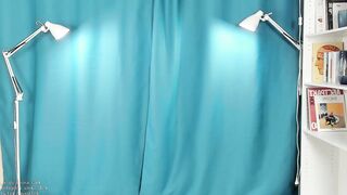 aliska_dark -A young woman with small tits stands naked, communicates, shows her sweet pussy