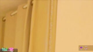 myassistant -a young woman teases in front of the camera in clothes and communicates cutely and has fun