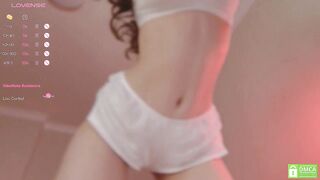 tinkerdinky - A student in clothes teases her beautiful tits in front of the camera and talks sweetly