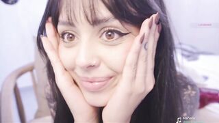 janne_maybe -tattooed slut shows off her hairy pussy and gets pleasure from Lavens and masturbates her