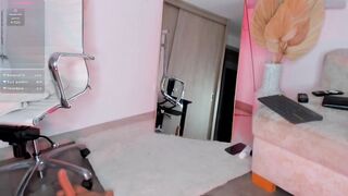 swt_molly -little girl in beautiful lingerie dances in front of the camera and sweetly communicates and does not want to undress