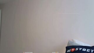 tadammary - Student girl shows lewdness on camera and shows her small tits and squirts artificial semen on them