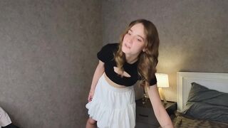 rexannefairall -Adorable babe is small-talking and teasing in front of the camera.