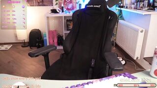 glorikitty - A young woman with small tits masturbates her pussy with a vibrator and gets enormous pleasure