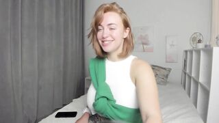 fancy__nancy - [A young woman in tattoos is having a nice chat and enjoying herself.