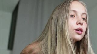 appr0ved -Charming student with a beautiful ass cutely communicates and teases in front of the camera