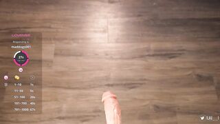 lau__1 - Baby sucks a rubber dick up to her throat and enjoys the lavender.