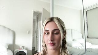 sashabooxx - slut in beautiful lingerie sweetly chatting and teasing in front of the camera and getting a colossal pleasure