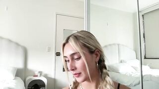 sashabooxx - slut in beautiful lingerie sweetly chatting and teasing in front of the camera and getting a colossal pleasure