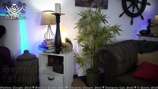 naughty_skull - Charming bitch with sweet tits sucks a rubber cock and chats sweetly