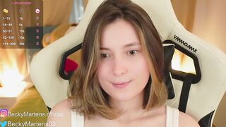 beckymartens - Young college girl is cute with her clothes on and won't take her clothes off