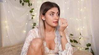 venera_style - A young woman in a beautiful robe is having a nice conversation and having fun