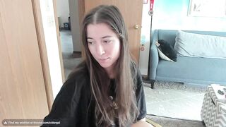 cidergal69 - The young woman talks cutely and teases in front of the camera