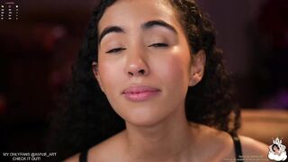 amnie_ - Mulatto girl sweetly communicates and teases in front of the camera