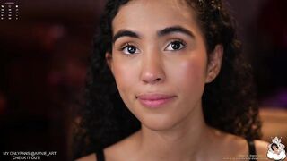 amnie_ - Mulatto girl sweetly communicates and teases in front of the camera