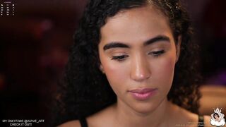 amnie_ - Mulatto girl sweetly communicates and teases in front of the camera