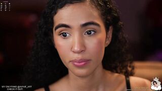 amnie_ - Mulatto girl sweetly communicates and teases in front of the camera