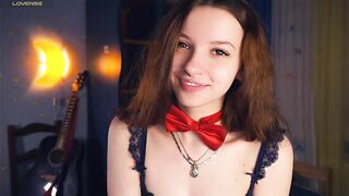 odellabowman - A young babe in beautiful lingerie cutely communicates and teases in front of the camera